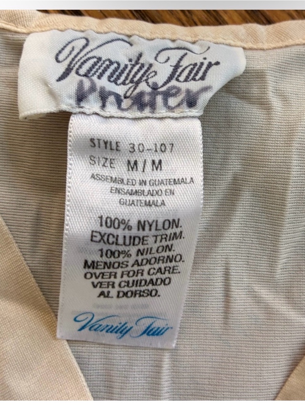 Vanity Fair Navy Sleeveless Nightdress with Embroidered Trim - Picture 6 of 7
